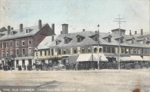 Old Corner Central Square DOVER, NH New Hampshire 1909 Antique Strafford County