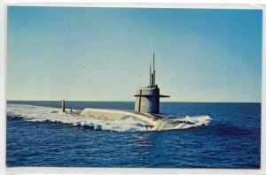 USS Thomas A Edison SSBN 610 US Navy Submarine postcard