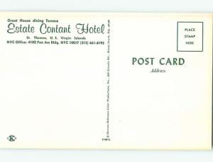 Unused Pre-1980 ESTATE CONTANT HOTEL IN ST. THOMAS US Virgin Islands USVI Q5125