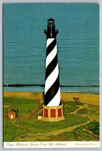 Cape Hatteras Towers Lighthouse   North Carolina  Postcard