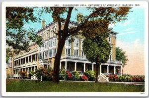 Chadbourne Hall University of Wisconsin Madison Landscaped Grounds Postcard