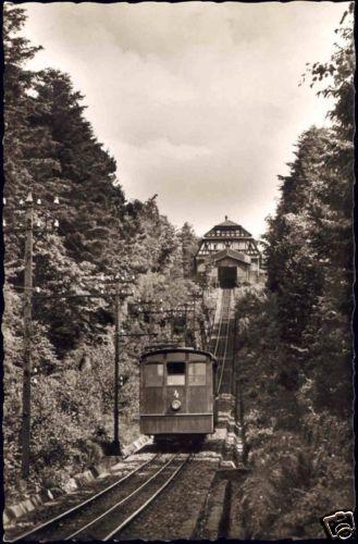 germany, HEIDELBERG, Bergbahn Königstuhl, Funicular 50s