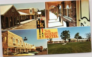 postcard Wilmington, Ohio - L-K Motel and Restaurant