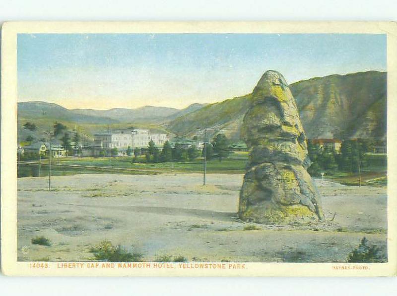 Unused W-Border MAMMOTH HOTEL Yellowstone National Park Wyoming WY hr8841