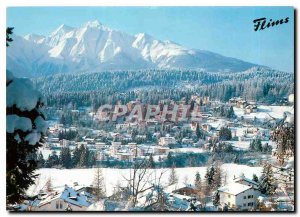 Modern Postcard Flims Waldhaus mit der Signina