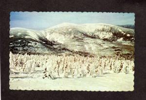 ME Winter Snow Sugarloaf Ski Skiing Kingfield Stratton Mountain Maine Postcard