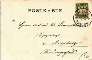 CPA AK Amberg - Castle Scene GERMANY (962870)