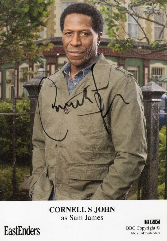 Cornell S John as Sam James Eastenders Hand Signed Cast Card Photo