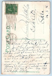 Edmonton Alberta Canada Postcard Post Office Building 1914 Antique Posted