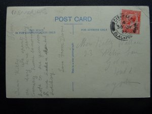 Lancashire BLACKPOOL WAR MEMORIAL & HOTEL METROPOLE c1925 RP Postcard