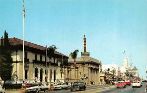 PASADENA, CA California COLORADO STREET  Home Savings & Loan~50's Cars  Postcard