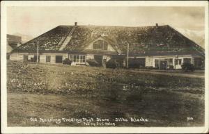 Sitka AK Russing Russian Trading Post Store 1916 Used Real Photo Psotcard