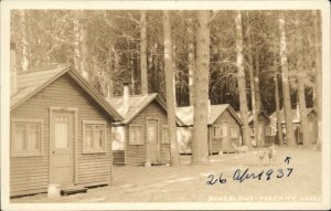 Yosemite National Park Bungalows 1930s Real Photo Postcard