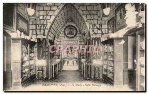 Old Postcard Narbonne The Museum Room Canonge