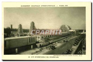 International Exhibition-Paris-1931- Cite Internationale Des Colonial -Carte ...