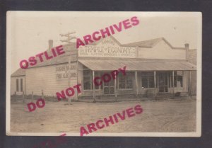 Seiling OKLAHOMA RPPC c1910 HAMMONS GENERAL STORE Temple of Economy MAIN STREET