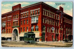 Mankato Minnesota Postcard Saulpaugh Hotel Exterior View Building 1912 Vintage