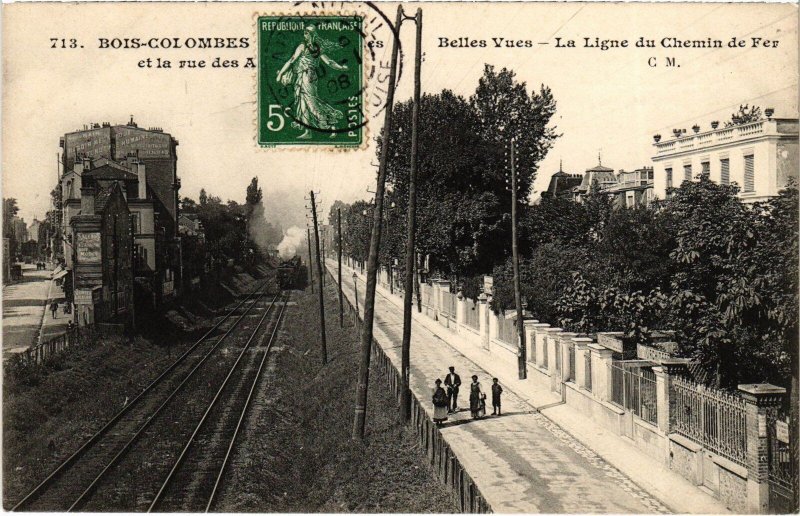 CPA Colombes La Ligne du Chemin de Fer (1314550)