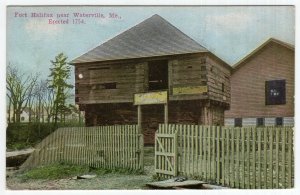 Fort Halifax near Waterville, Me. Erected 1754