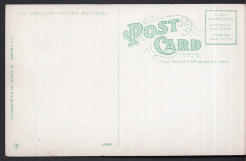 Georgia ATLANTA Third National Bank Building - Divided Back