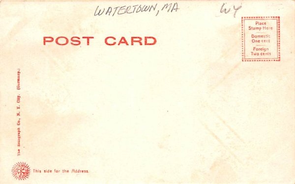 Charles River Road Watertown, Massachusetts Postcard