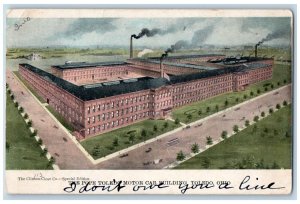 Toledo Ohio Postcard Pope Toledo Motor Car Building Factory 1909 Vintage Antique