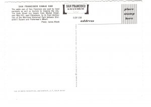 Cable Car on San Francisco Hill, California