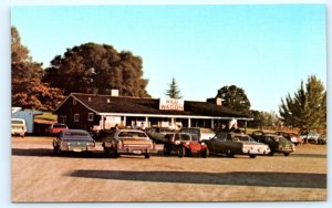 NEVADA/PLACER, CA California ~ Roadside RED WAGON RESTAURANT 1968  Postcard