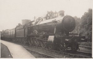GWR 4495 Easton Hall Class 4-6-0 Train Real Photo Old Postcard
