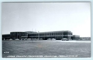 RPPC  CHARLES CITY, Iowa IA ~ FLOYD COUNTY MEMORIAL HOSPITAL c1960s  Postcard