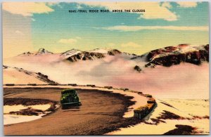 Trail Ridge Road Above The Clouds Scenic Picturesque Beauty Postcard