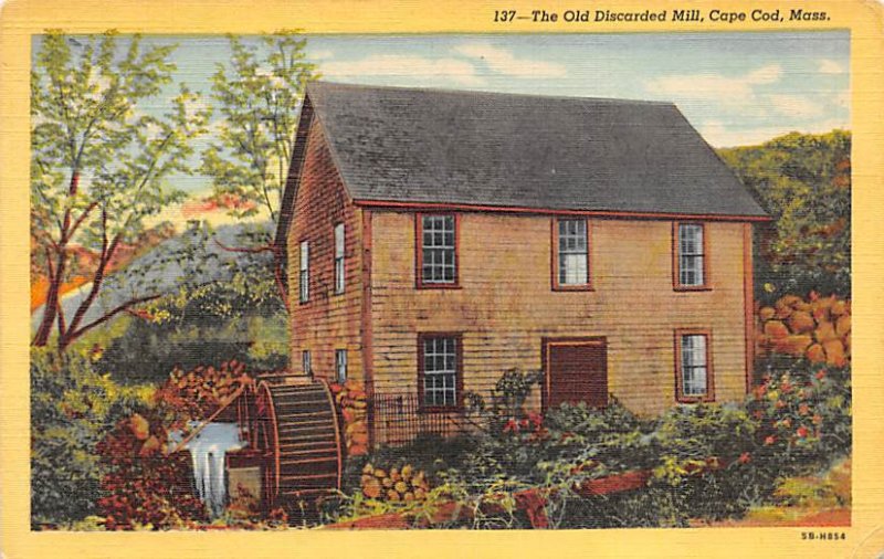 The Old Discarded Mill Located At Stoney Brook Cape Cod, Massachusetts USA