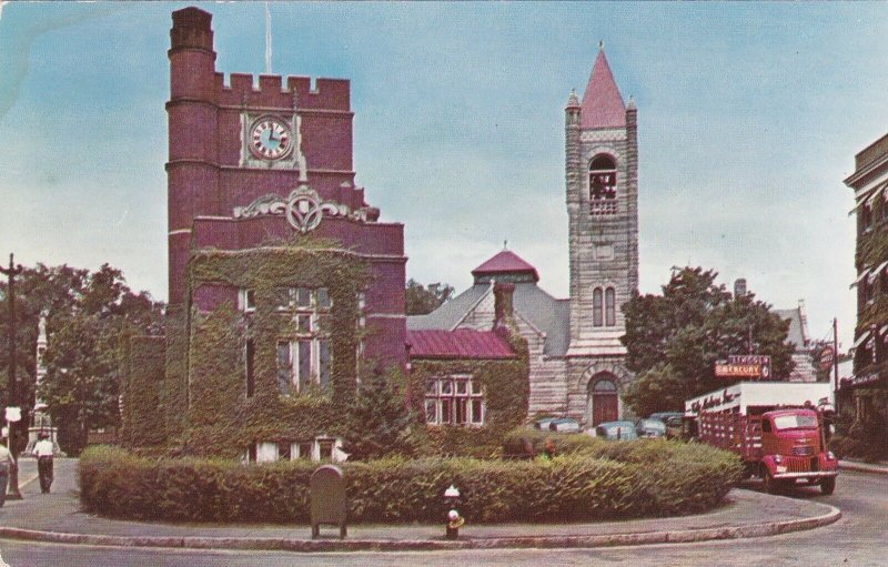 New Hampshire Nashua Public Library 1st Congregational Church & Tavern sk7018