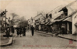 CPA AK INDOCHINA Tonkin Rue des Pipes VIETNAM (958713)