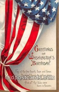 Washington's Birthday Artist Ellen Clapsaddle Unused 