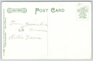 Clarinda Iowa~Round Open Air Chautauqua Auditorium~Dirt Road~Workers~Ladder~1908