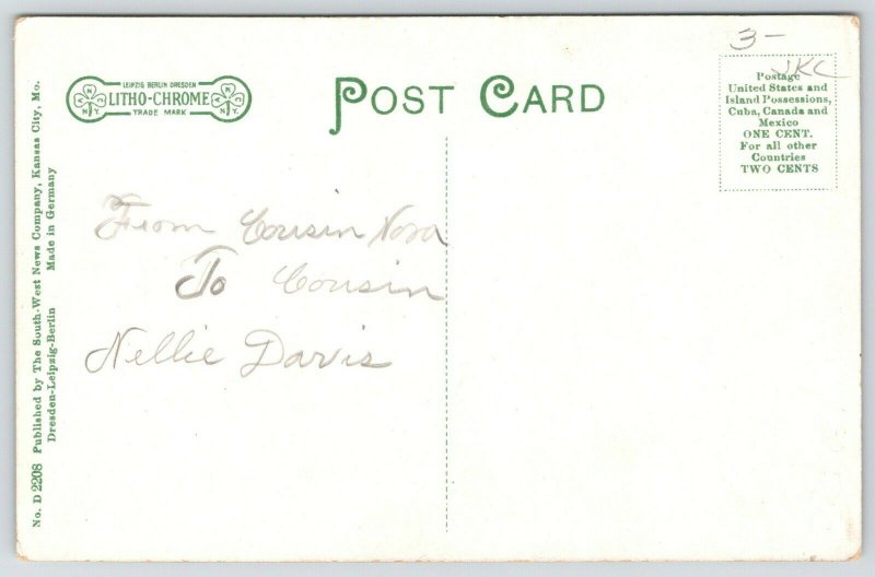 Clarinda Iowa~Round Open Air Chautauqua Auditorium~Dirt Road~Workers~Ladder~1908