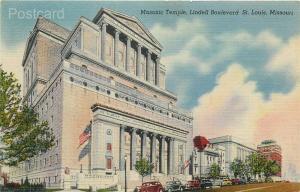 MO, Saint Louis, Missouri, Masonic Temple, Lindell Boulevard,Colourpicture 16395