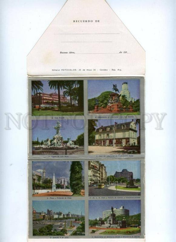 168095 Argentina BUENOS AIRES ADVERTISING Booklet w/ 10 Photo