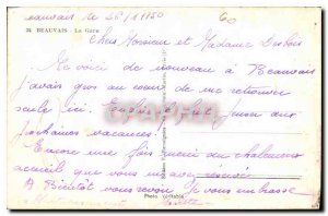 Postcard Old Train Beauvais