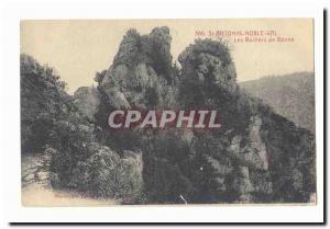 St Antonin Noble Val Old Postcard Rocks of Good