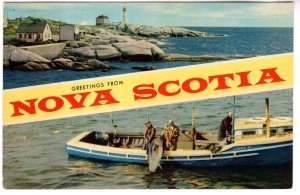 Greeting Nova Scotia, Lighthouse, Ocean Fishing