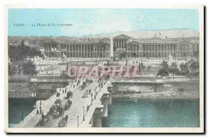 Old Postcard Paris's Place de la Concorde