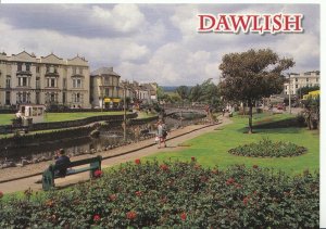 Devon Postcard - Dawlish - Showing Park and Houses  - Ref AB2647