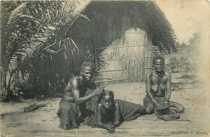 French Congo Brazzaville natives community life Matheke types coiffure 1917 