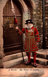 England London Tower Of London A Warder