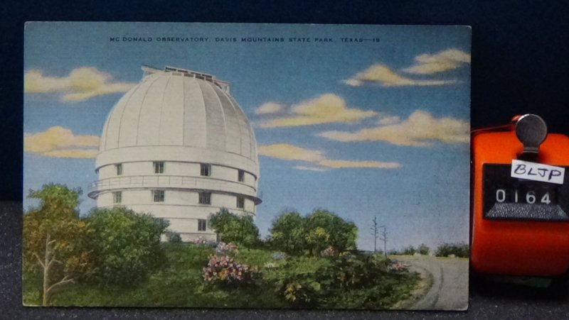 STD Vintage McDonald Observatory Davis Mountains State Park Texas Unposted