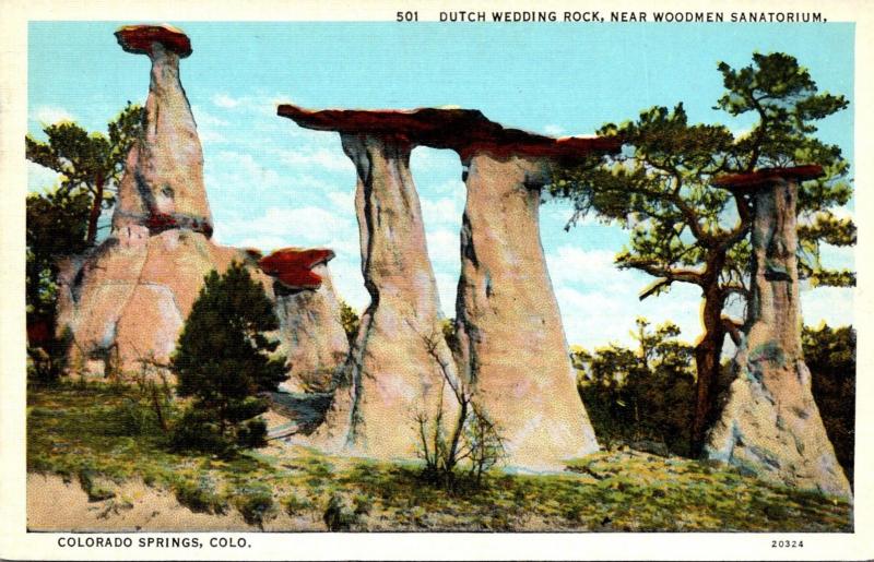 Colorado Colorado Springs Dutch Wedding Rock Near Woodmen Sanatorium