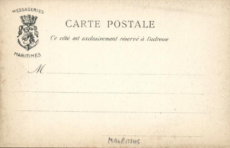 mauritius, Place Labourdonnais (1899) Messageries Maritimes