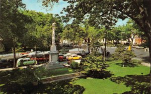 Carlisle, PA Pennsylvania  PUBLIC SQUARE  Civil War Monument~50's Cars  Postcard